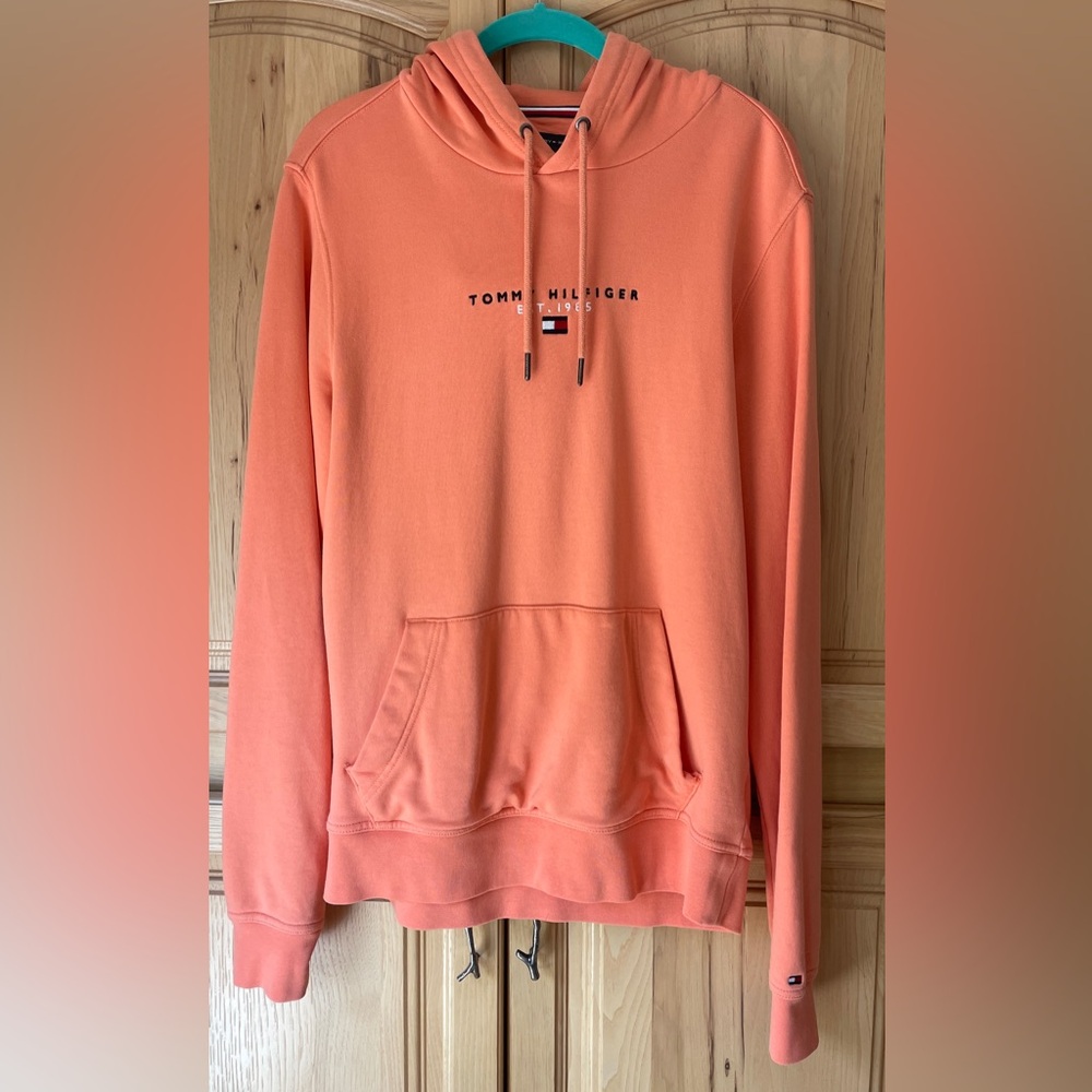 Tommy Hilfiger Orange Crew Neck Sweatshirt